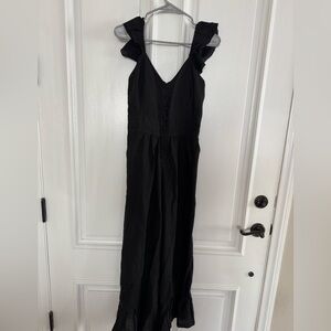 Olivaceous Black Sleeveless Dress